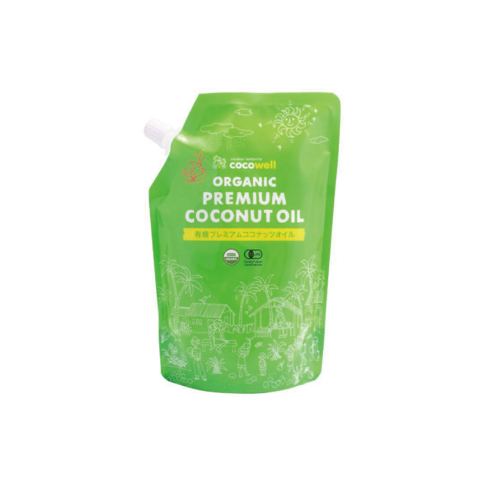 ココウェル 有機プレミアムココナッツオイル/加熱用460g