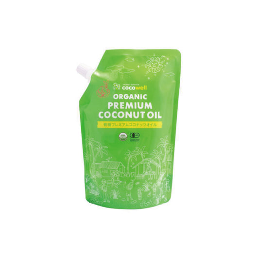 ココウェル 有機プレミアムココナッツオイル/加熱用460g