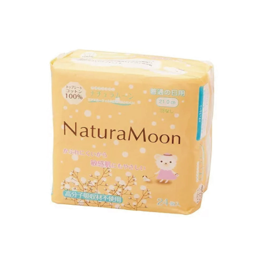 ナチュラムーン生理用ナプキン普通の日用羽なし21cm24個