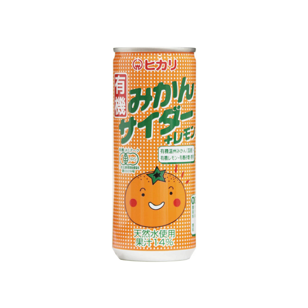 ヒカリ※☆有機みかんサイダー+レモン 250ml