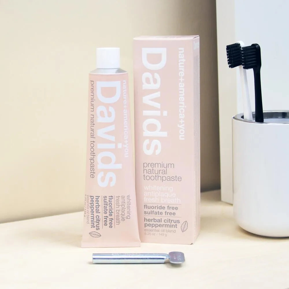 Davids 歯磨き粉 ホワイトニングトゥースペースト【ハーバルシトラスミント】149g