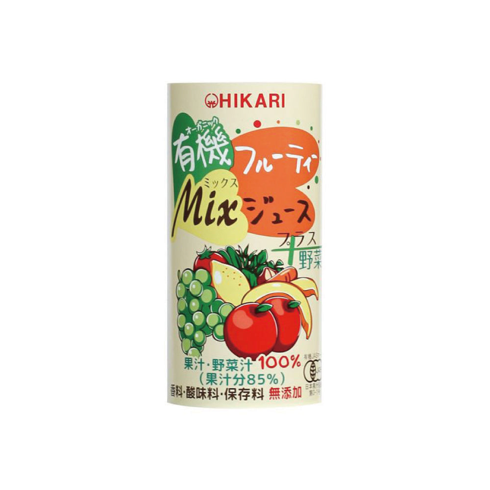 ヒカリ 有機フルーティーMixジュース+野菜 195g