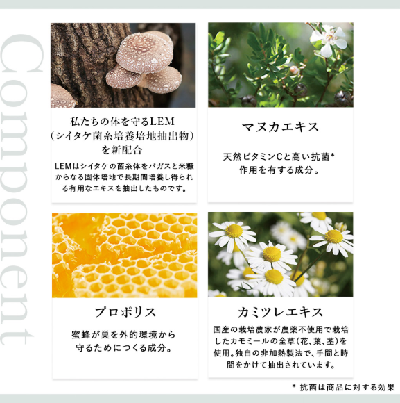 だいじょうぶなもの　マヌカ＆レザーウッドハニースプレー　グレープ味