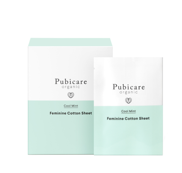 ピュビケア　オーガニックフェミニンコットンシート　クールミント（20枚）