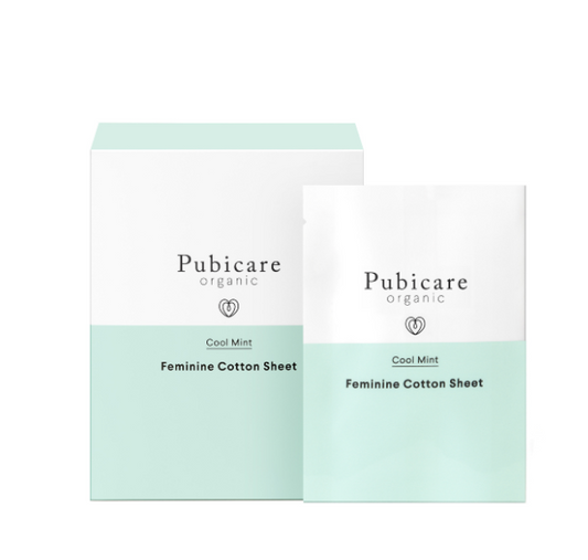 ピュビケア　オーガニックフェミニンコットンシート　クールミント（20枚）
